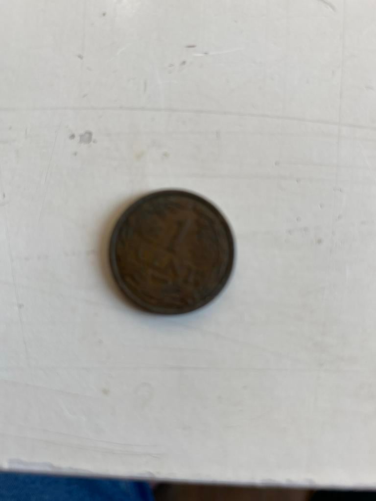 Nederland 1 cent 1917 Koningin Wilhelmina, Ophalen of Verzenden, Koningin Wilhelmina, 1 cent, Losse munt