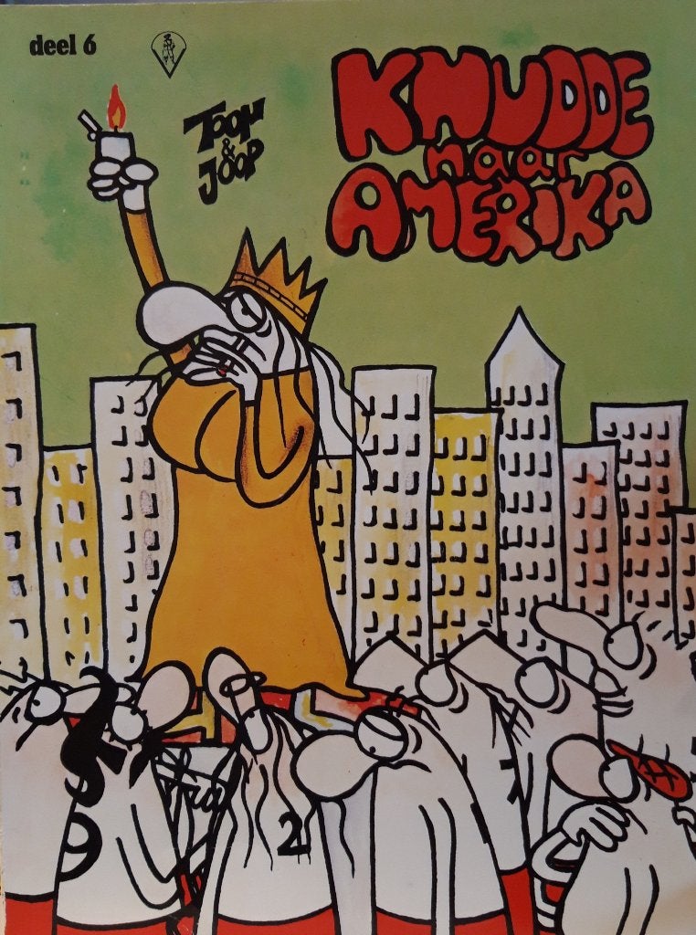Knudde deel 6: Knudde naar Amerika - Toon & Joop, Gelezen, Eén stripboek, Ophalen of Verzenden, Toon & Joop
