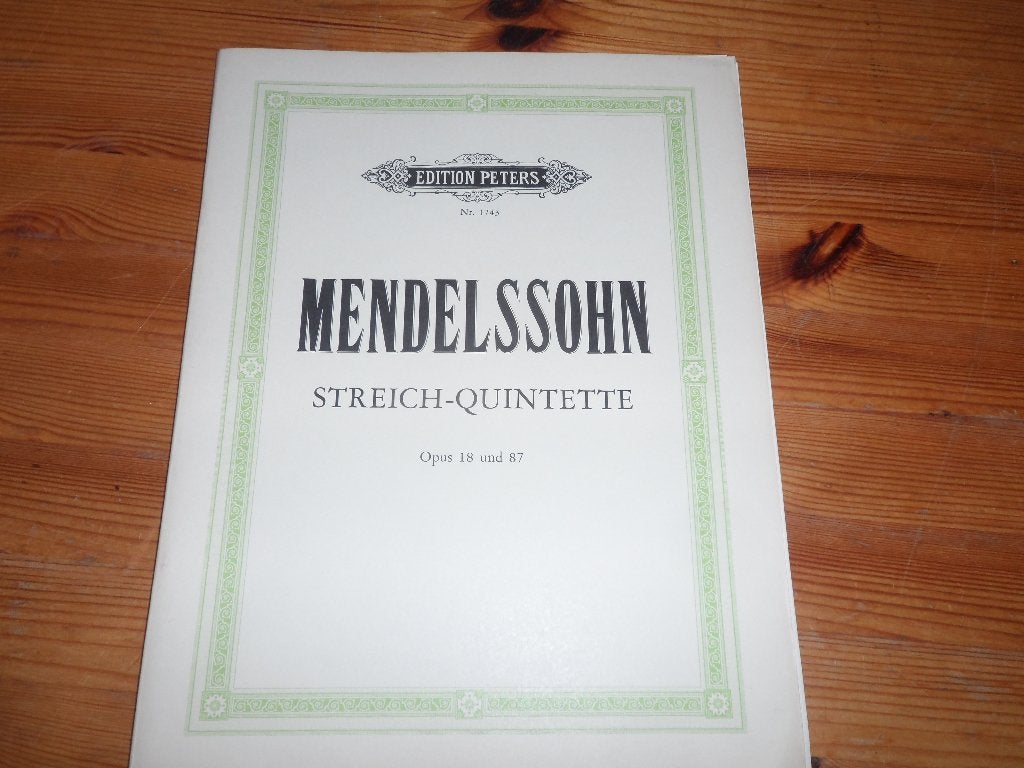 Mendelssohn - streich quintette / trio, Gebruikt, Klassiek, Ophalen of Verzenden, Artiest of Componist