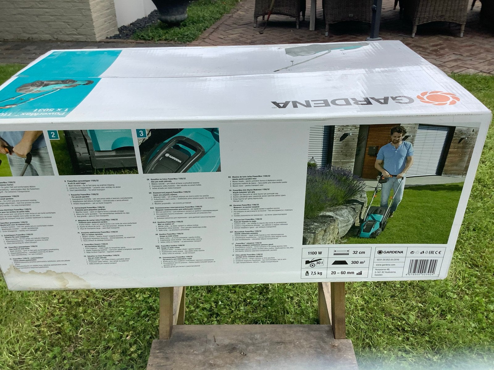 Gardena PowerMax 1100/32 Elektrische Grasmaaiernieuw in doos, Ophalen, Cirkelmaaier, Elektrische grasmaaier, Nieuw