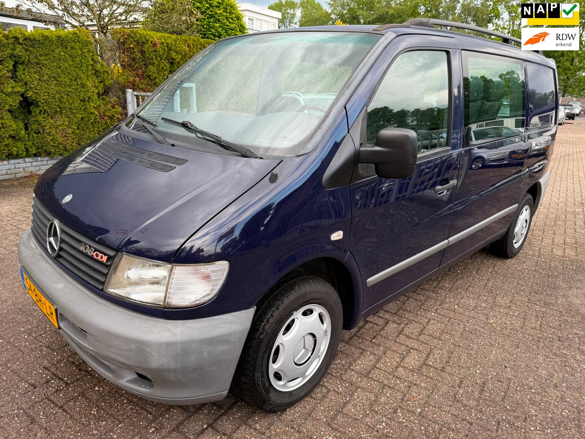 Mercedes-Benz Vito 108 CDI Ambiente AIRCO ROLSTOELVERVOER NA, Auto's, Voorwielaandrijving, Stof, 4 cilinders, Bedrijf