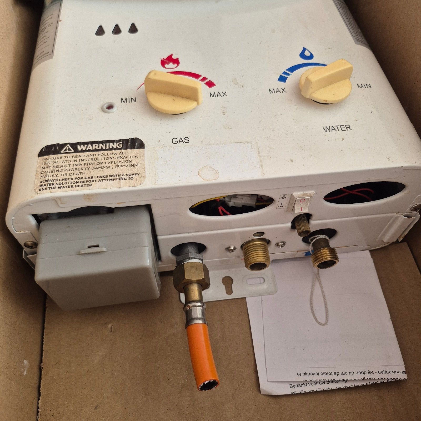 Perfect werkende camping geiser, Ophalen, Gebruikt, Geiser, Minder dan 20 liter