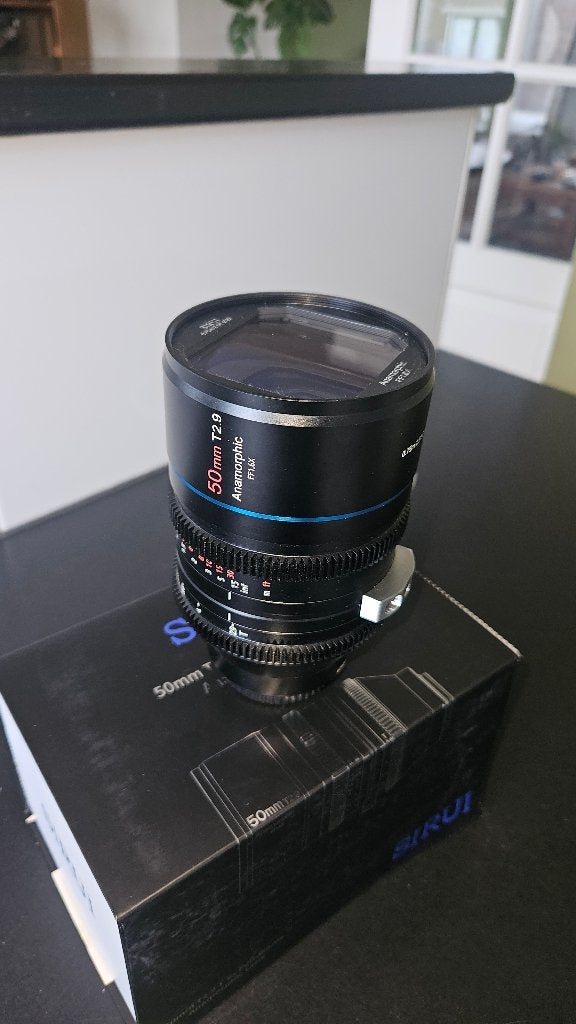 SIRUI 50mm T2.9 x1.6 Full Frame Anamorphic E-Mount, Audio, Tv en Foto, Fotografie | Lenzen en Objectieven, Ophalen, Zo goed als nieuw