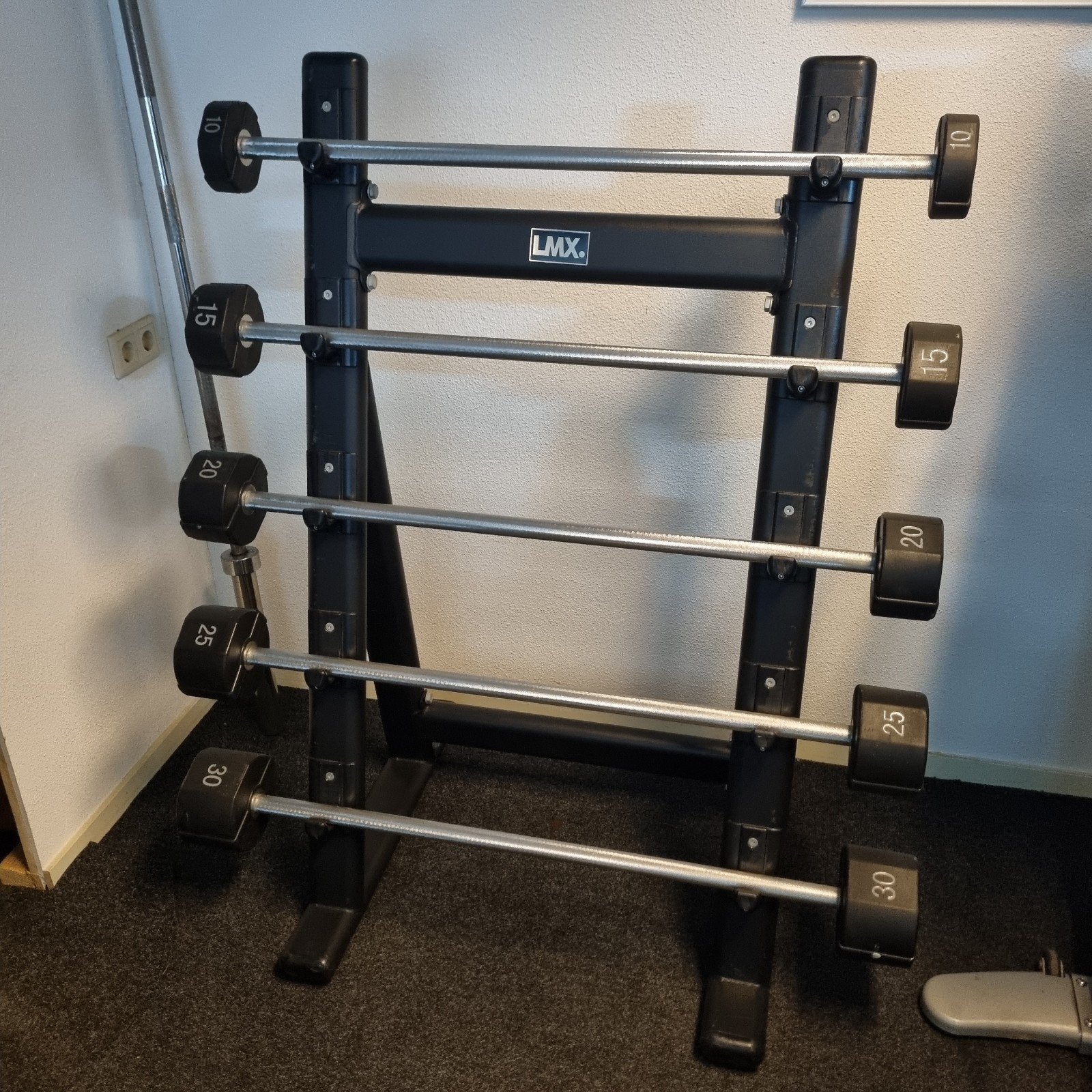 Set vaste halterstangen, Sport en Fitness, Fitnessmaterialen, Ophalen, Gebruikt, Benen, Halterset