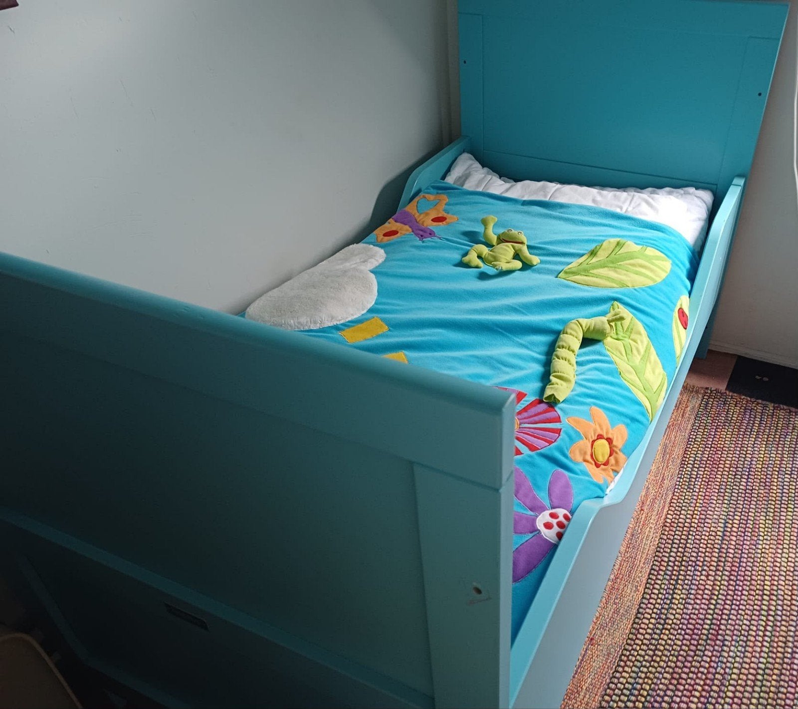 Bopita juniorbed, Ophalen, 140 tot 160 cm, 70 tot 85 cm, Lattenbodem