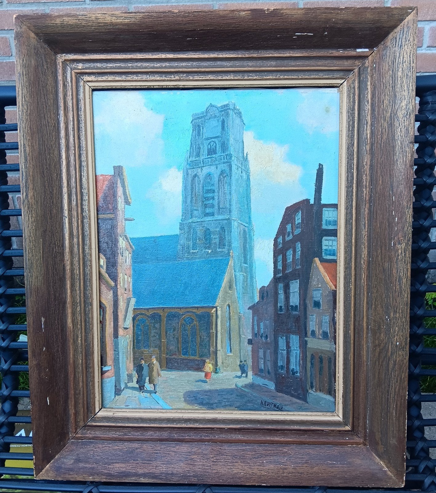Gezicht op de Sint-Laurenskerk Rotterdam,  C.P. Kruithof, Ophalen