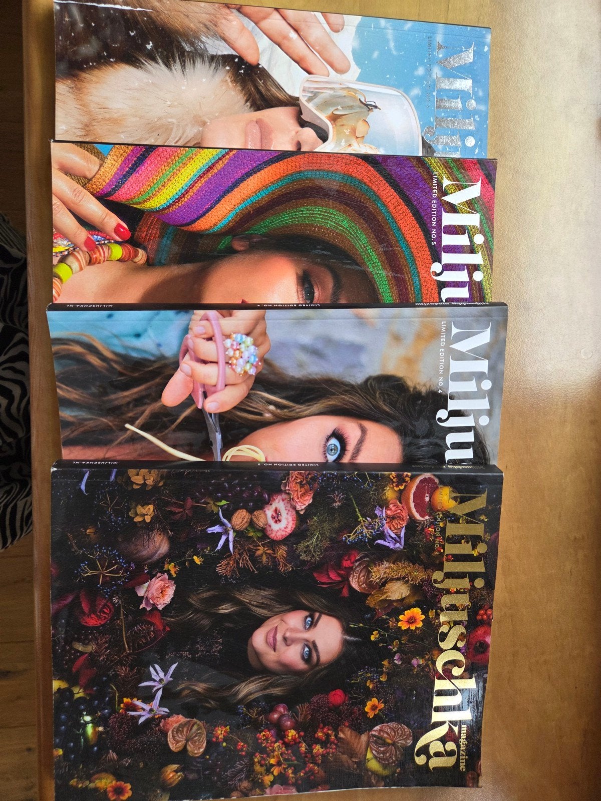 Miljuschka magazine - Limited edition, Nummers 3, 4, 5, 6, Boeken, Tijdschriften en Kranten, Ophalen of Verzenden, Gelezen, Glossy