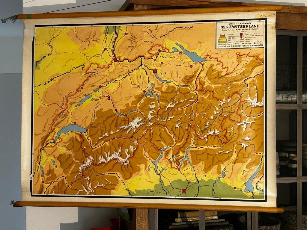 Zwitserland, Antiek en Kunst, Ophalen of Verzenden, Aardrijkskunde