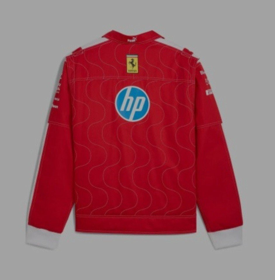 Scuderia Ferrari F1 PUMA 2025 Monza GP Teamjack, Ophalen, PUMA, Rood, Maat 56/58 (XL)