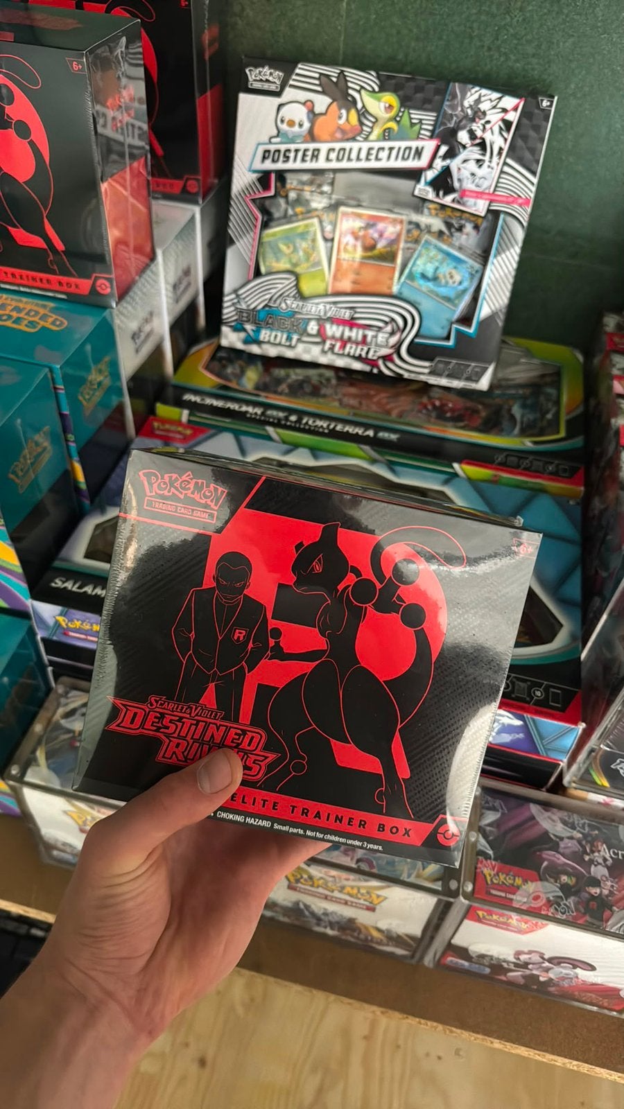 Pokemon Destined Rivals ETB €140,- | OP=OP, Ophalen of Verzenden, Nieuw, Boosterbox
