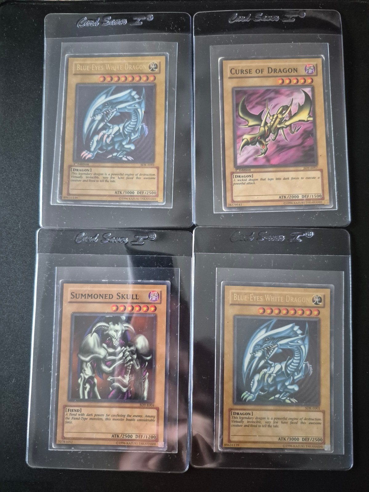 4 yu gi oh kaarten, Ophalen of Verzenden, Gebruikt, Meerdere kaarten, Foil