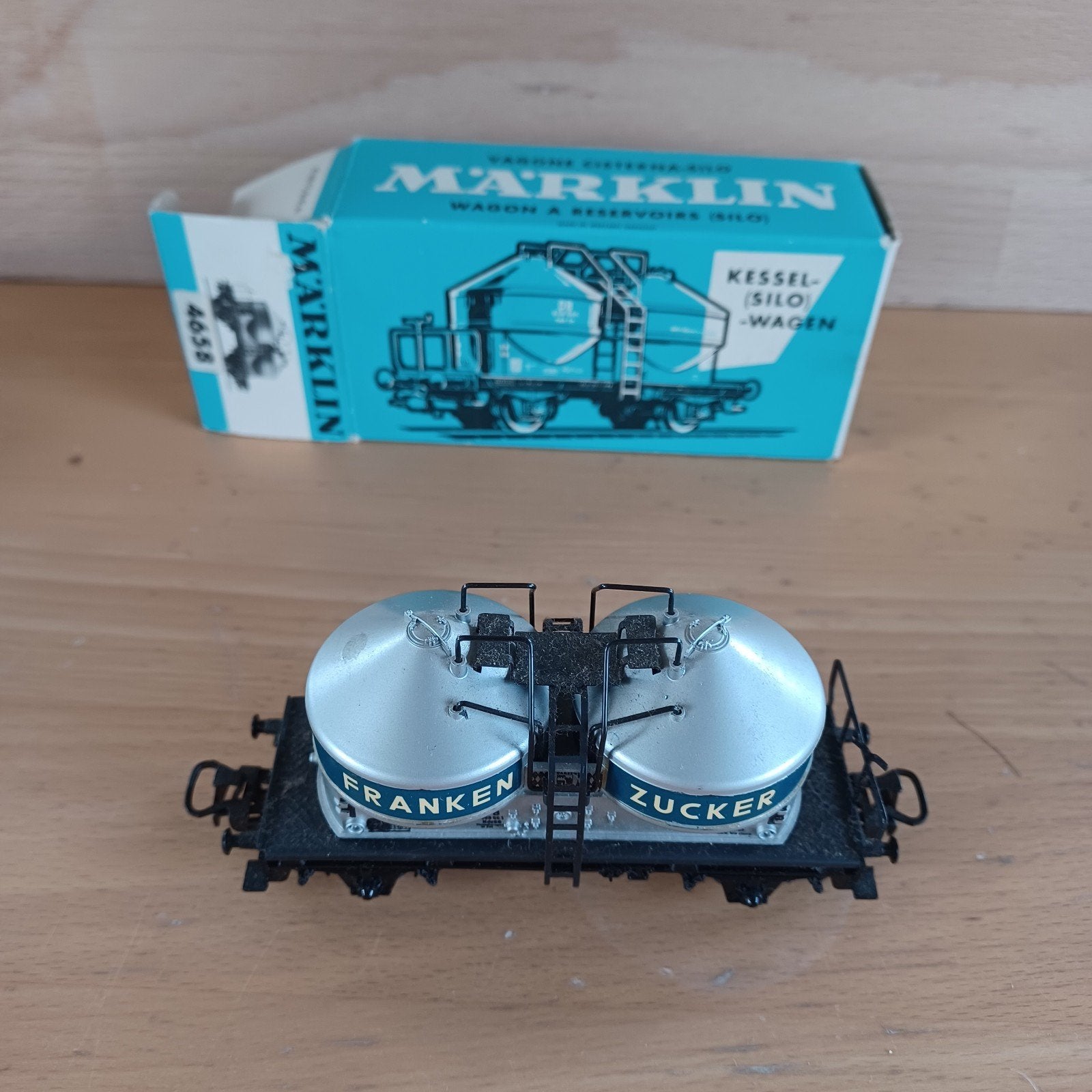 Märklin 4658 Kesselwagen Silowagen Franken Zucker H0, Wisselstroom, Wagon, Ophalen of Verzenden, Zo goed als nieuw