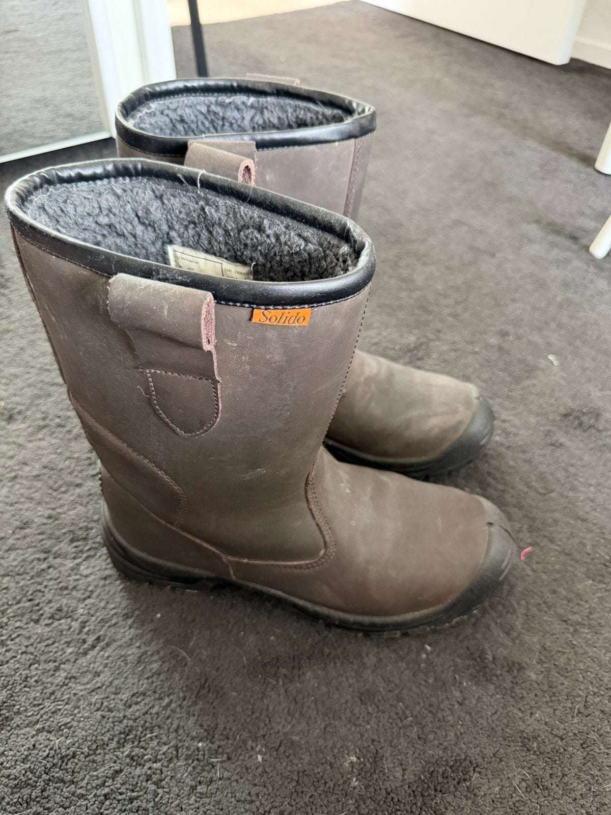 Werkschoenen/laarzen Solido bruin maat 44, Ophalen of Verzenden, Zo goed als nieuw, Dames, Laarzen