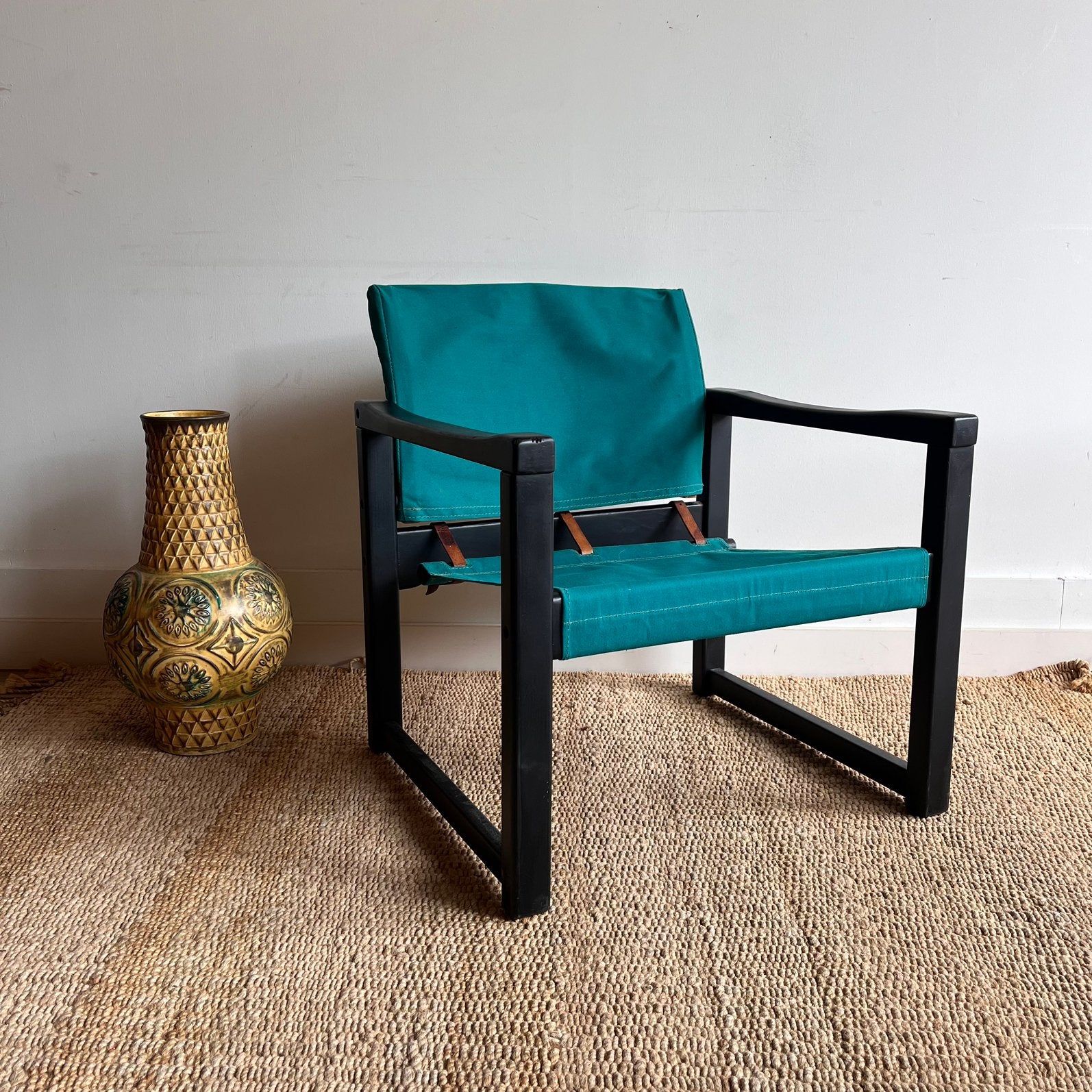 Diana safari chair van Karin Mobring voor 70’s IKEA Vintage, Ophalen, Minder dan 75 cm, Leer, Zo goed als nieuw