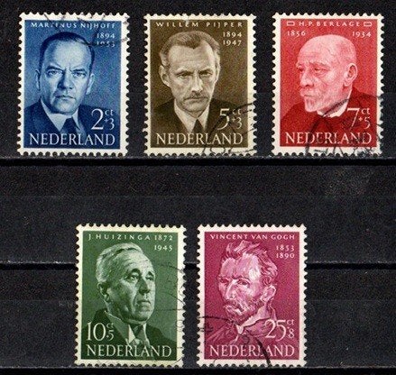 Nederland nr. 641-645 Zomerzegels 1954 gestempeld, Postzegels en Munten, Ophalen of Verzenden, Na 1940, Gestempeld