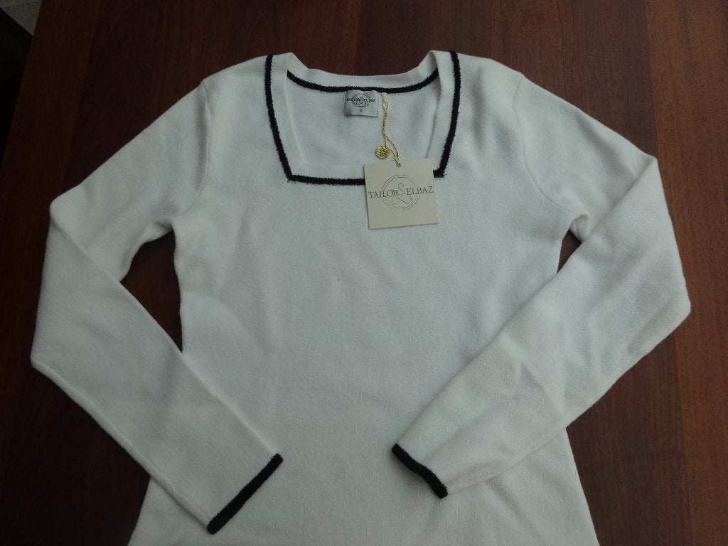 Design jurk Tailor Elbaz Didi wit offwhite maat S nieuw, Tailor Elbaz, Wit, Nieuw, Ophalen of Verzenden