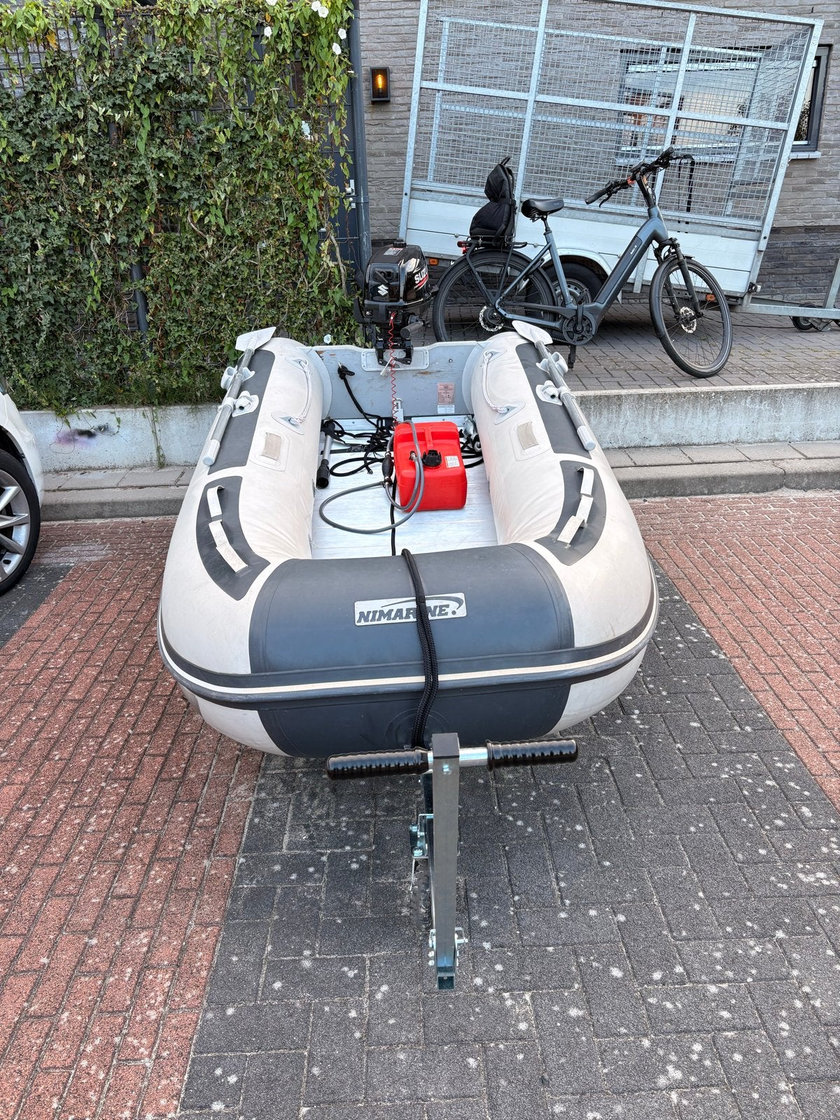Nimarine rubberboot met Suzuki 6pk buitenboordmotor, Aluminium, Gebruikt, Ophalen of Verzenden, Nimarine