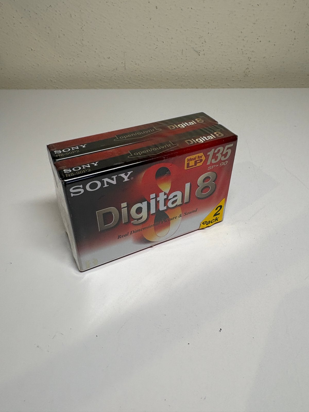 Sony Digital 8 Video cassettes - SP-90/LP-135 (2-pack), Ophalen of Verzenden, Band, Disc of Geheugen, Sony, Nieuw