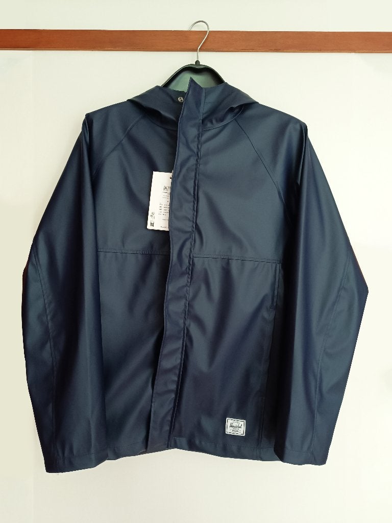 Herschel Classic Rain Jacket herenregenjas in nieuwstaat, Caravans en Kamperen, Ophalen, Zo goed als nieuw, Regenjas, Dames