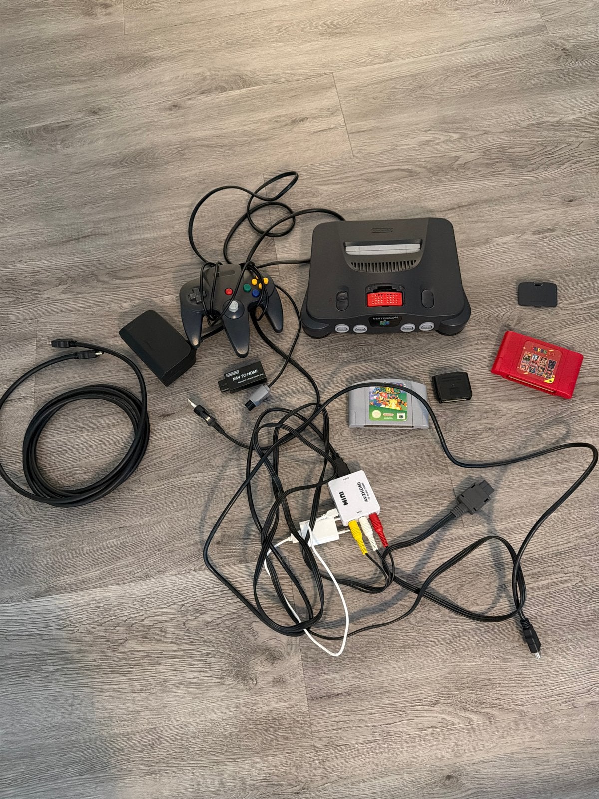 Nintendo 64 Console met Super Mario 64 en accessoires, Spelcomputers en Games, Spelcomputers | Nintendo 64, Gebruikt, Met 1 controller