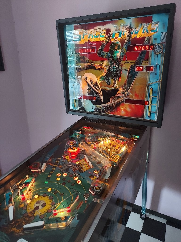 Space Hawks (Bell Games), Elektronisch, Zo goed als nieuw, Flipperkast, Ophalen
