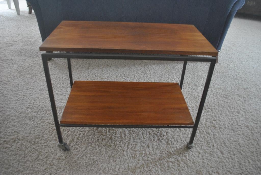 Bijzettafel, tafel voor apparatuur op wielen, vintage, Ophalen, Huis en Inrichting