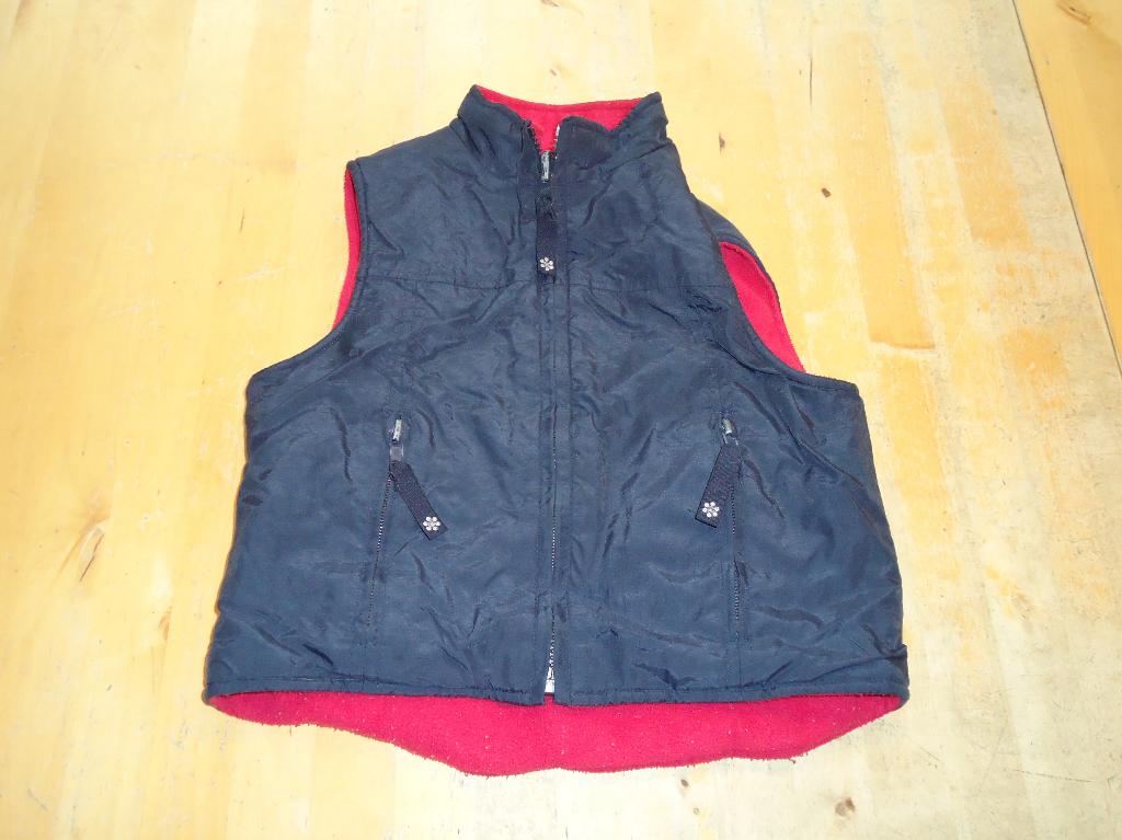 Leuke dubbelzijdig draagbare bodywarmer maat 98 (Z19), Ophalen of Verzenden, Zo goed als nieuw, Meisje, Jas