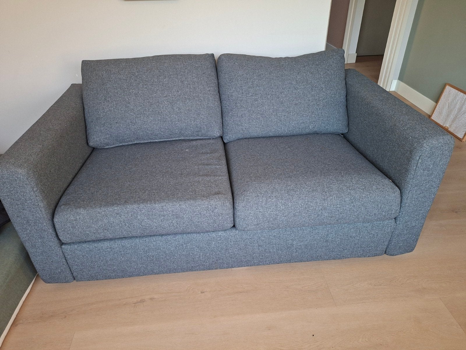 VIMLE 2-zitsbank Gunnared middengrijs , half jaar oud, Ophalen, 150 tot 200 cm, Tweepersoons, 75 tot 100 cm