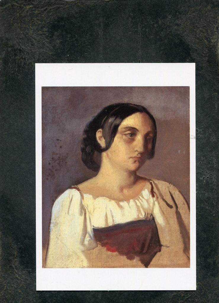 Ansicht Theodore Chasseriau - Portret van een Italiaanse, Verzenden, 1980 tot heden, Ongelopen, Overige thema's