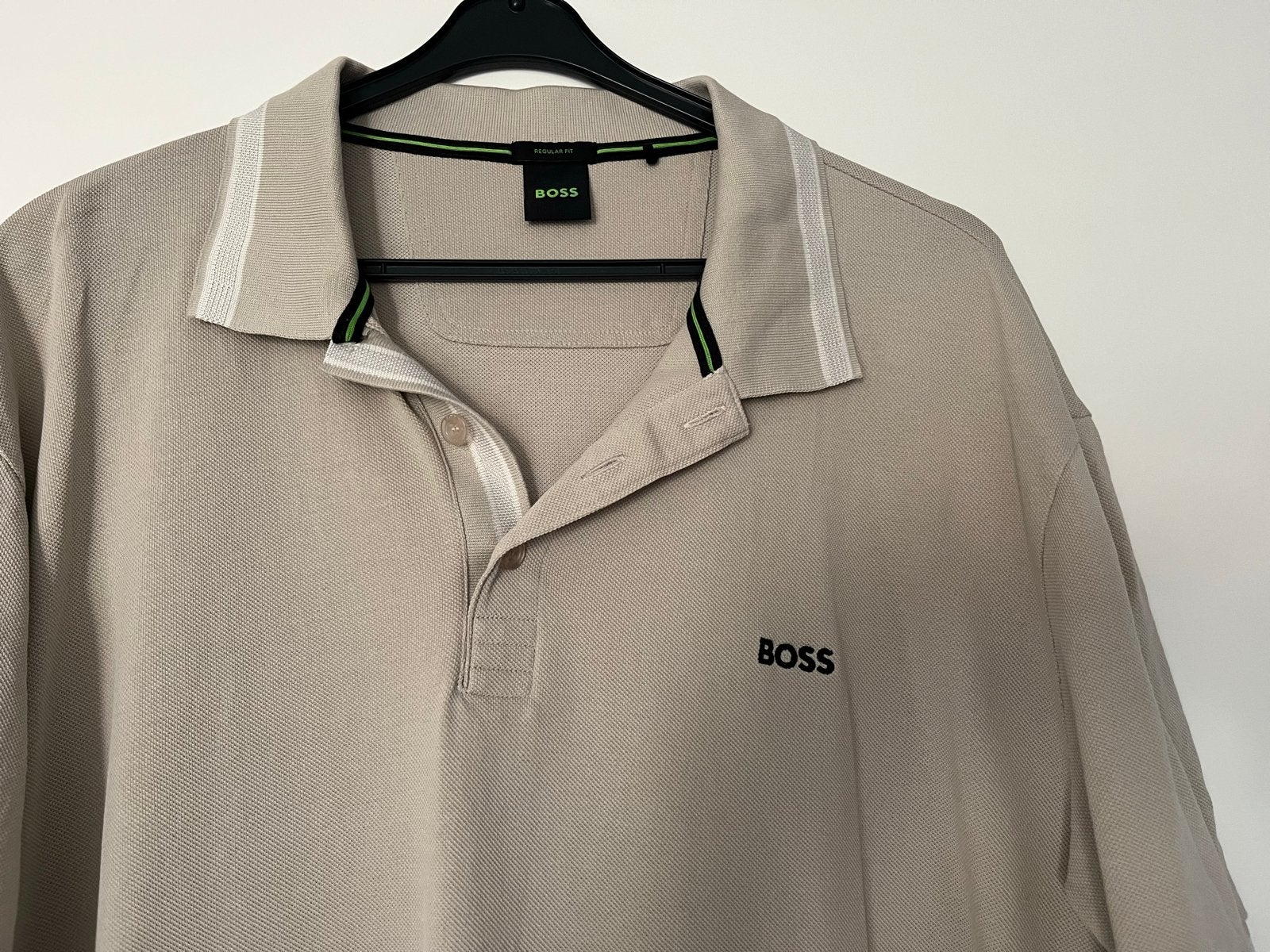 Boss Polo Beige 4XL - Zo goed als nieuw, Ophalen of Verzenden, Zo goed als nieuw, Overige maten, Beige
