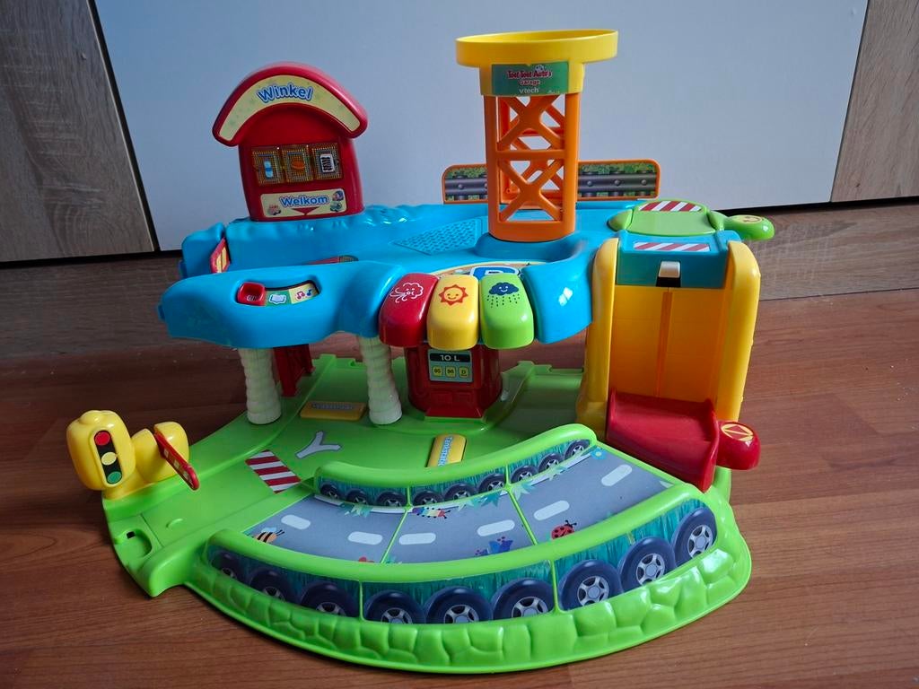 VTech Toet Toet Auto's Garage, Brandweerkazerne & Takelwagen, Kinderen en Baby's, Speelgoed | Overig, Ophalen, Gebruikt, Jongen of Meisje