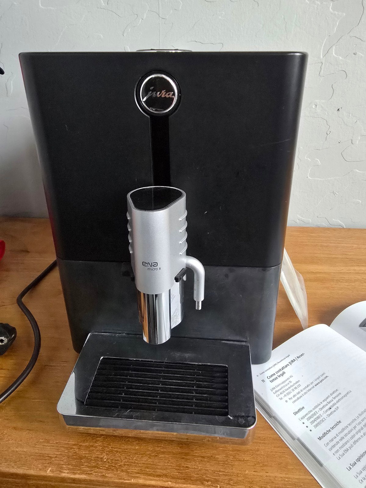 Jura ENA Micro 8 Koffiemachine - in goede staat, Ophalen, Koffiemachine, Koffiebonen, Zo goed als nieuw