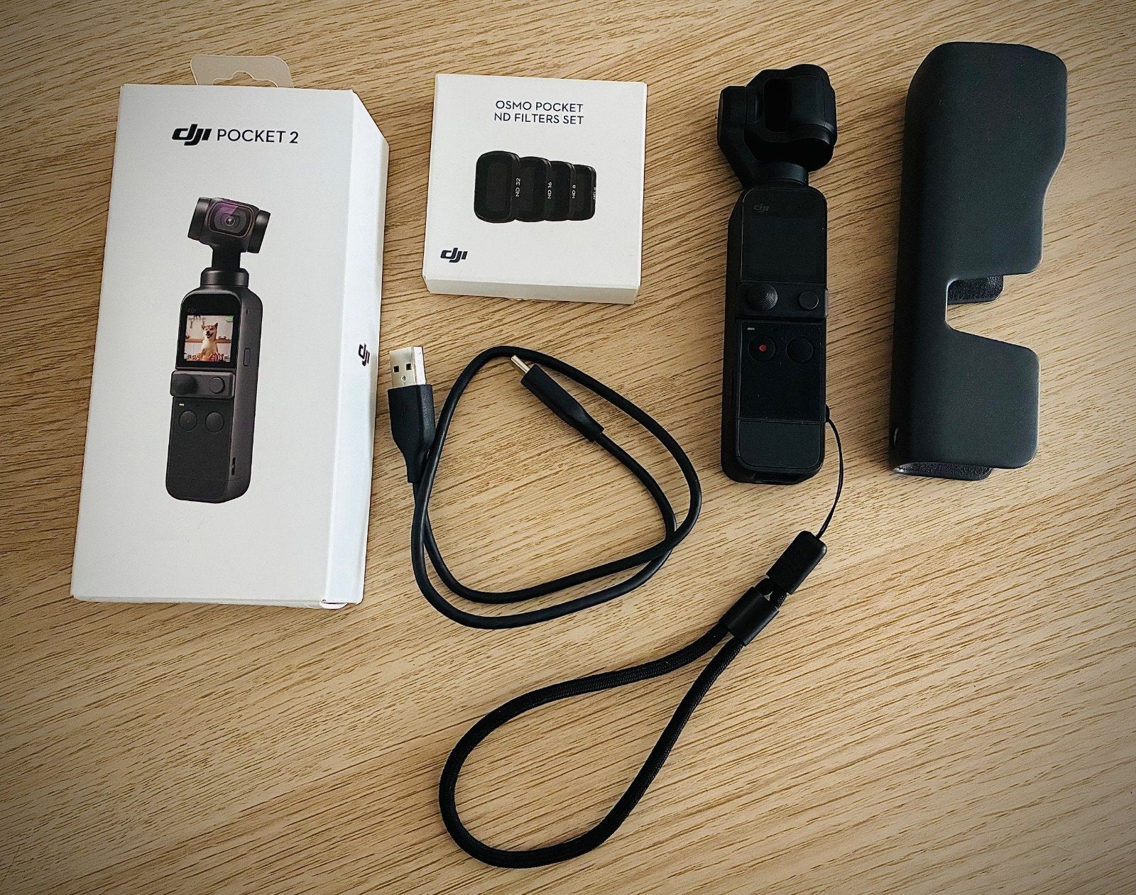 DJI Pocket 2 & ND Filters Set, Overige soorten, Minder dan 8x, Zo goed als nieuw, Externe microfoon