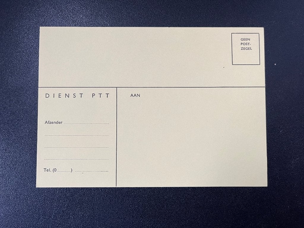 Dienst PTT wijziging postadres, briefkaart (2), Postzegels en Munten, Brieven en Enveloppen | Nederland, Verzenden, Briefkaart