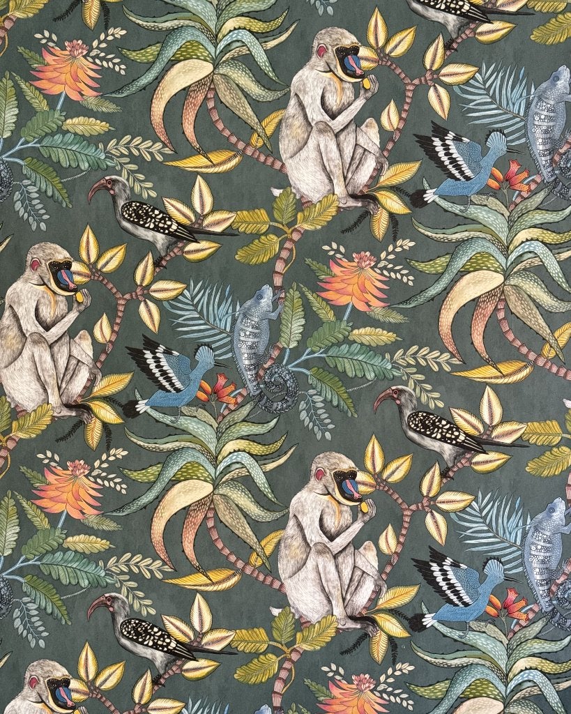 Cole & Son - Savuti Behang (2 rollen NIEUW), Ophalen, Meerkleurig, Papier/karton, Nieuw
