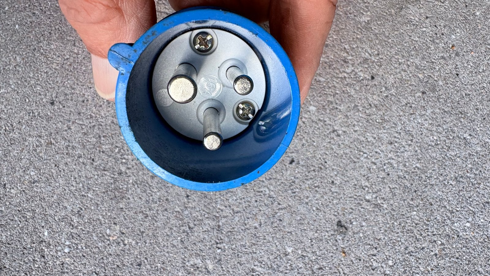 Stekker voor camperen - CEE stekker blauw, Ophalen of Verzenden, Gebruikt