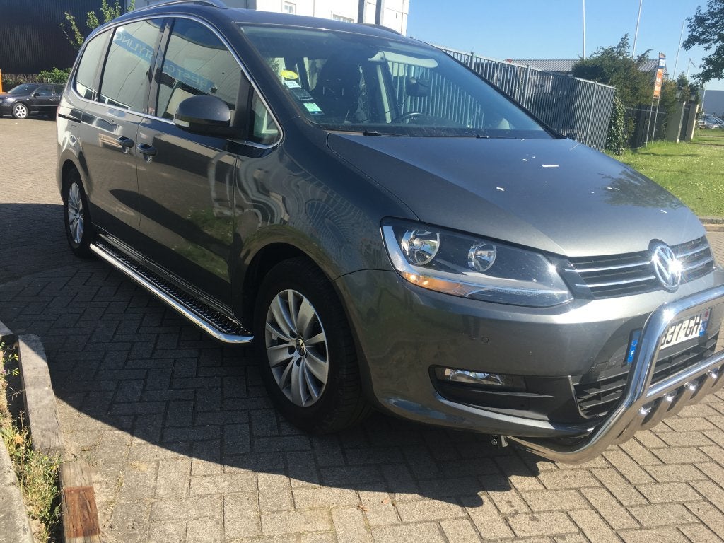 VW Sharan Sidebars buis 60 mm met RVS treeplank