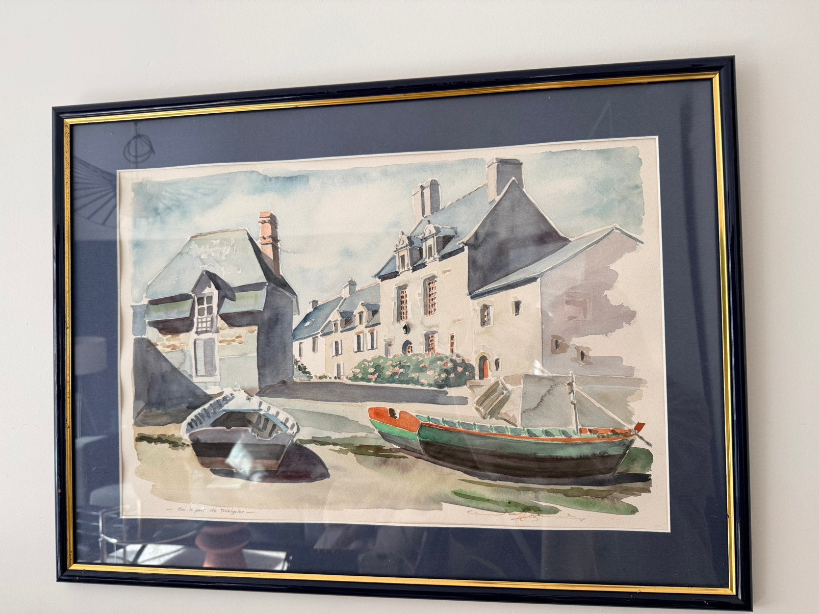 Schilderij aquarael, Antiek en Kunst, Ophalen
