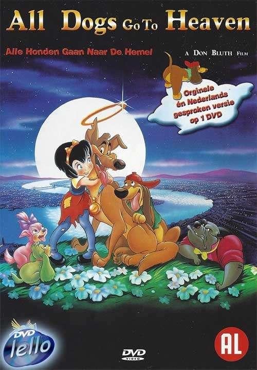 All Dogs Go to Heaven (1989 Burt Reynolds, Dom DeLuise) igs, Gebruikt, Tekenfilm, Ophalen of Verzenden, Alle leeftijden