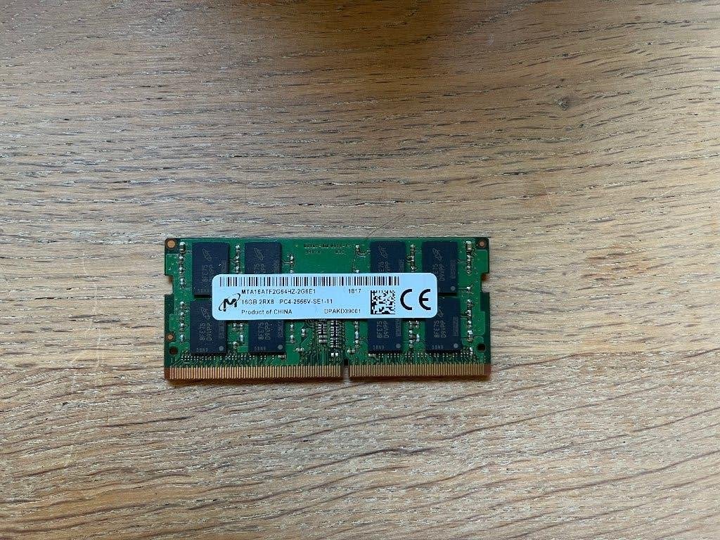 16Gb RAM DDR4 (2666Mhz), Computers en Software, RAM geheugen, Gebruikt, DDR4, Ophalen of Verzenden, Laptop