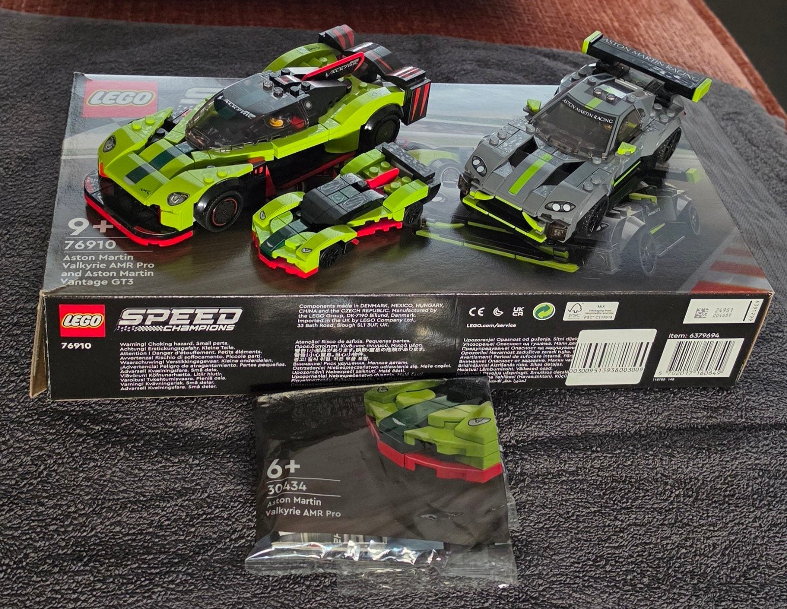 Lego Speed Champions 76910 Aston Martin set + Mini, Lego, Zo goed als nieuw, Compleet, Complete set