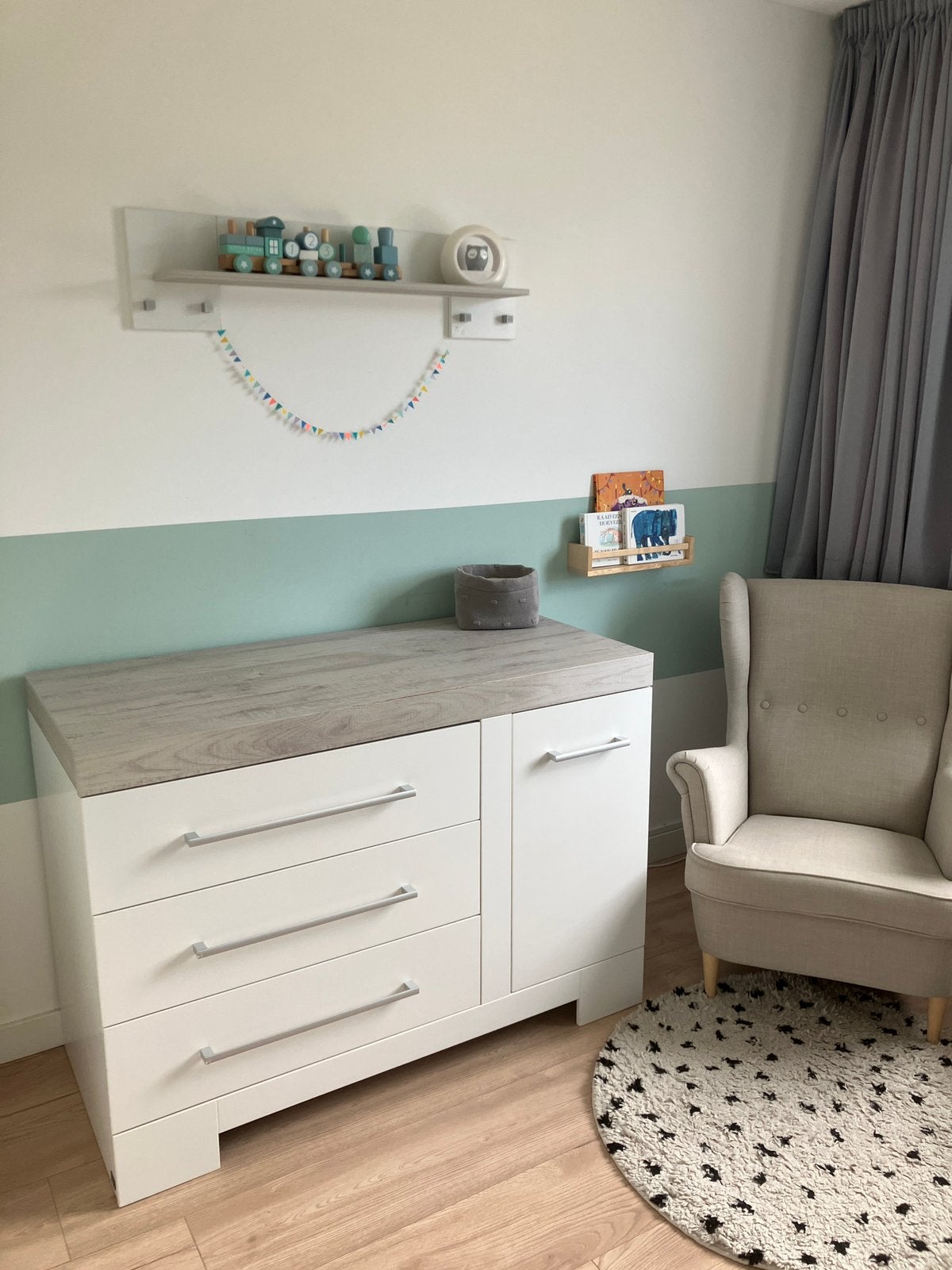 Zeer complete babykamer 5-delig TWF Futura (incl extra’s!), Kinderen en Baby's, Kinderkamer | Complete kinderkamers, Ophalen, Zo goed als nieuw