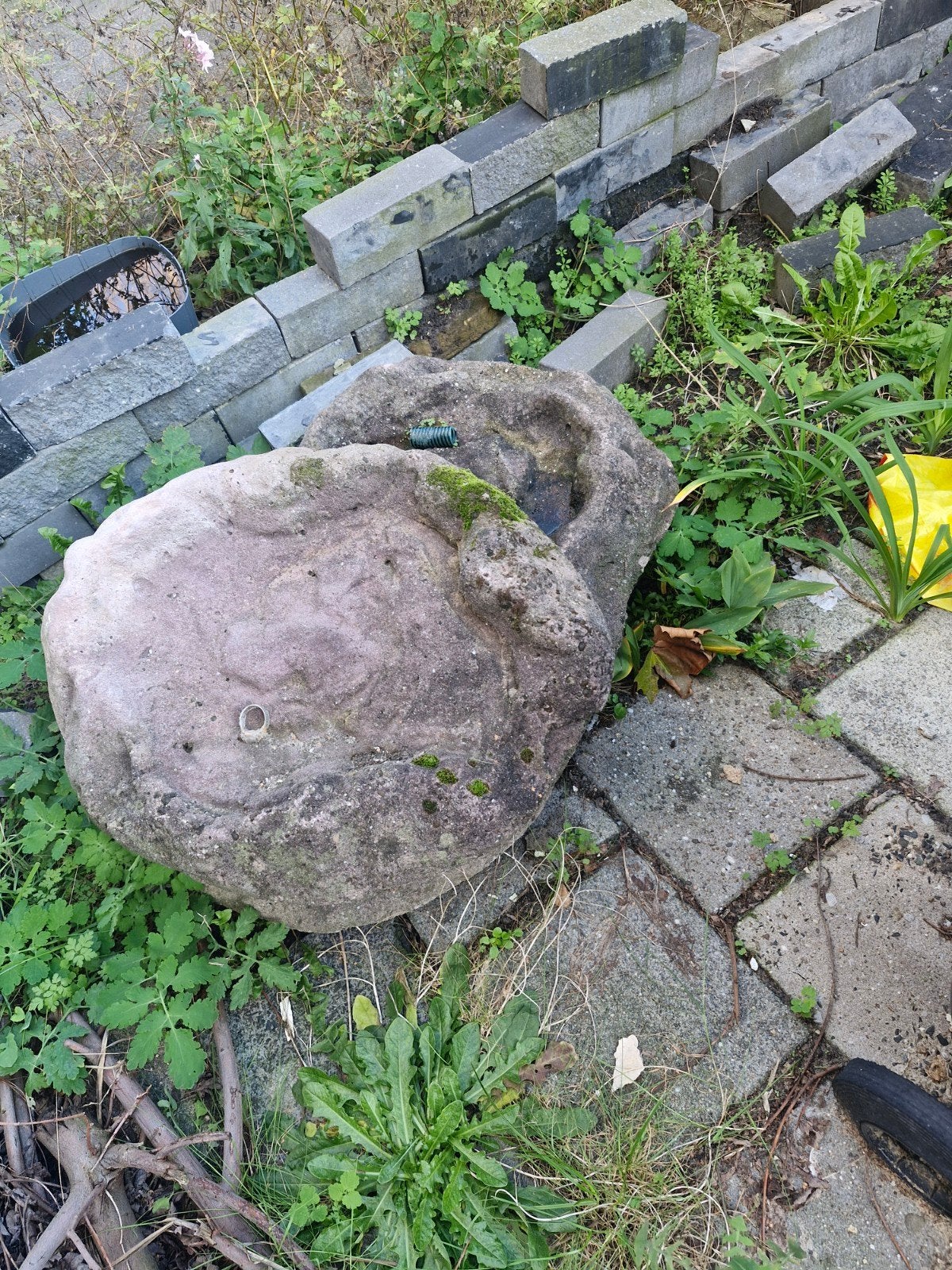 Zware vijverstenen - decoratief en robuust, Ophalen, Gebruikt