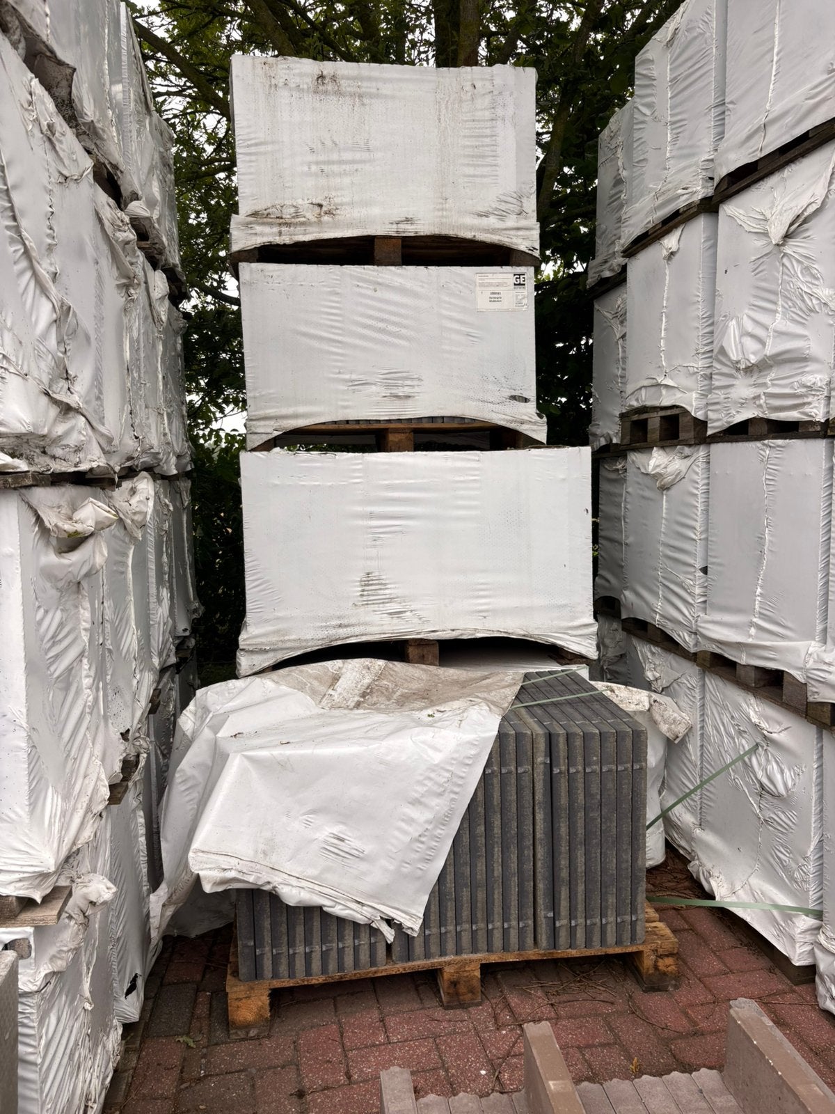 Gecoate Betontegel 60x60x4cm Donkergrijs, Tuin en Terras, Tegels en Klinkers, Ophalen, Nieuw, Beton, Terrastegels