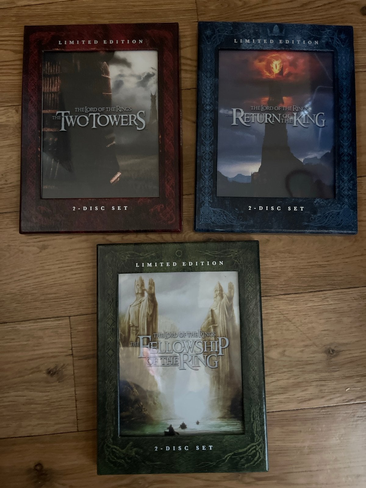 Lord of the Rings Limited Edition DVD Boxsets (2-Disc), Ophalen of Verzenden, Zo goed als nieuw, Vanaf 12 jaar, Engels