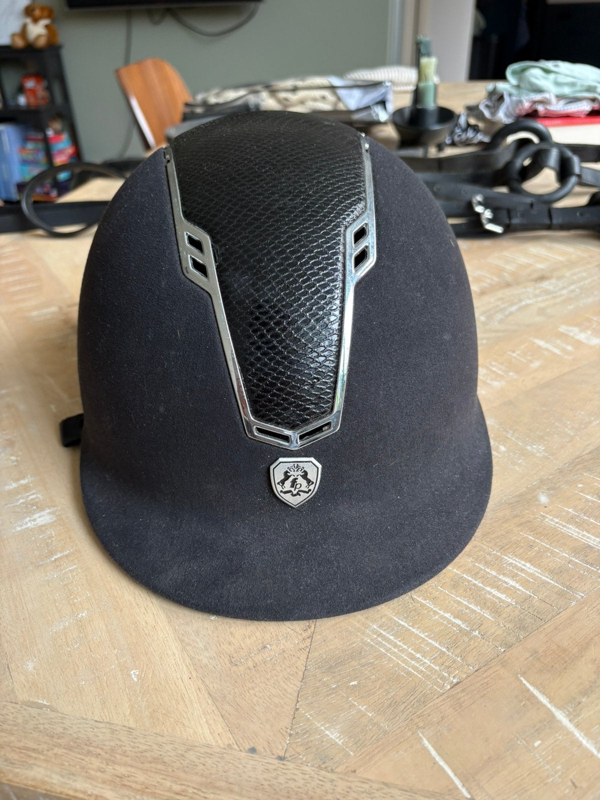 Paardrij cap zgan, Dieren en Toebehoren, Paardrijkleding, Ophalen, Zo goed als nieuw, Dressuur
