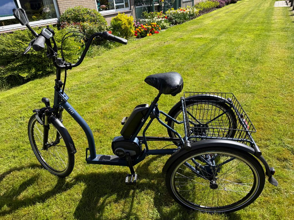 Electrische Senzup driewielfiets Azurro blauw (Model Roma), Fietsen en Brommers, Ophalen, Zo goed als nieuw, Senz Up