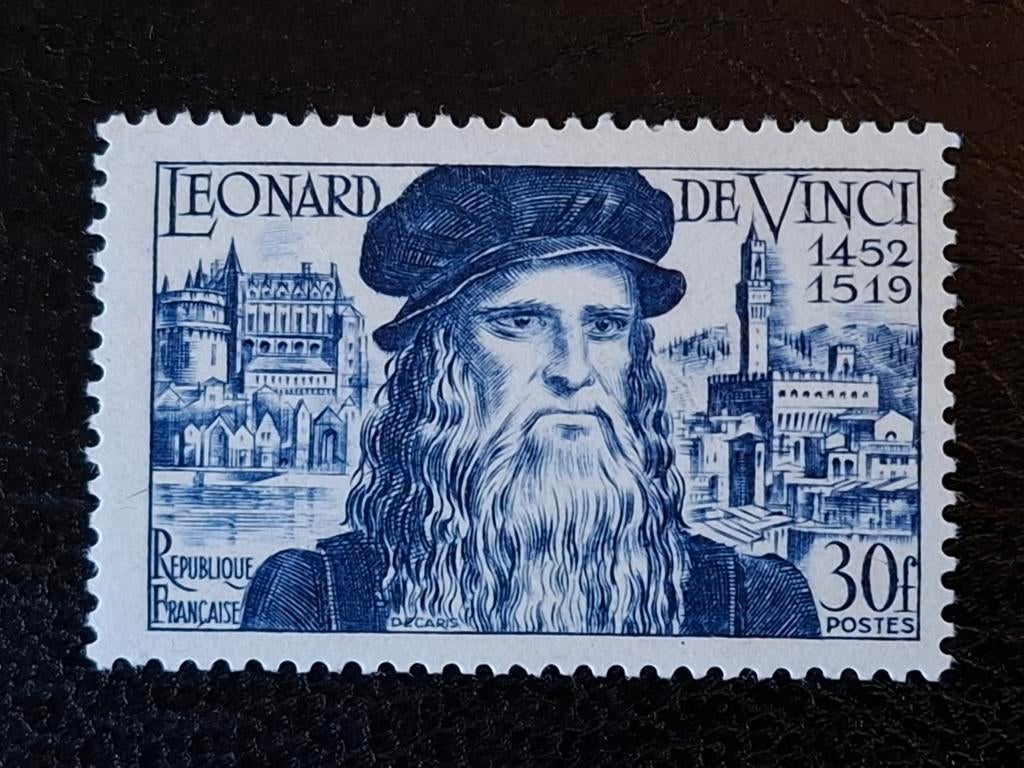 Frankrijk 1952 Leonardo da Vinci, Postzegels en Munten, Ophalen of Verzenden