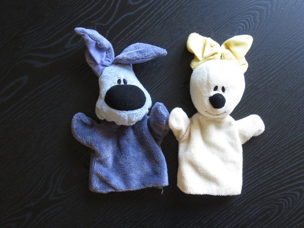 Handpop Woezel en Pip, ca 25cm groot., Ophalen of Verzenden, Zo goed als nieuw, Overige typen, Wasbaar