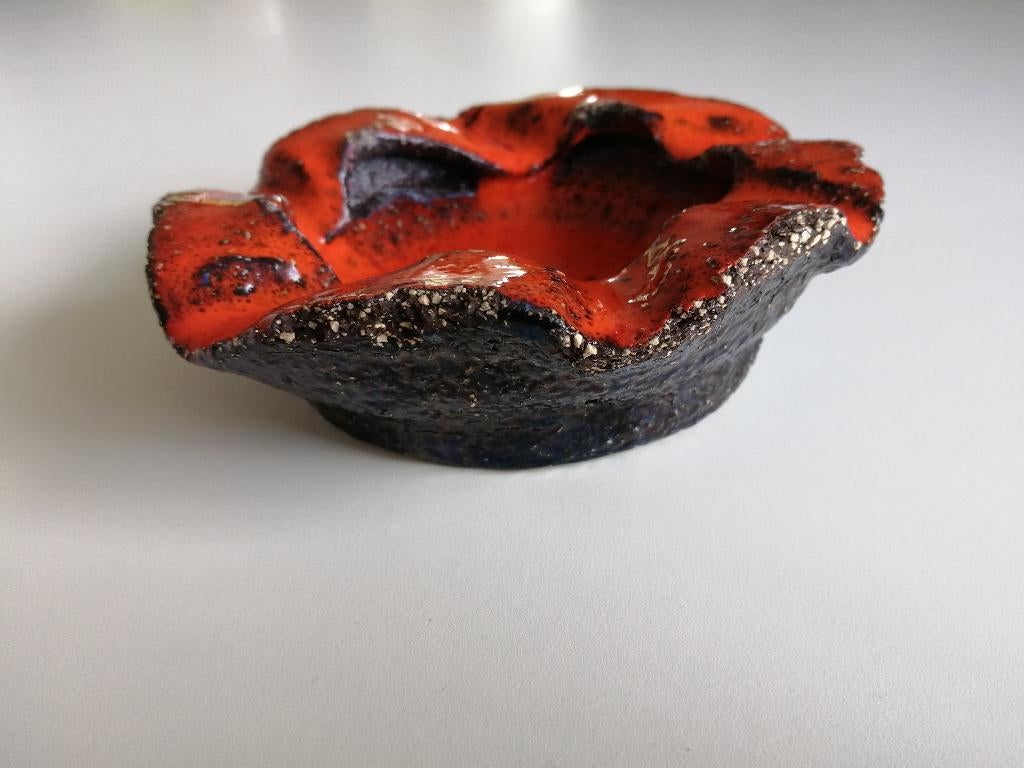 vintage retro lava asbak jaren 1960 / 1970 mid century, Antiek en Kunst, Antiek | Keramiek en Aardewerk, Ophalen of Verzenden